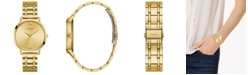 GUESS Diamond-Accent Gold-Tone Stainless Steel Bracelet Watch 40mm